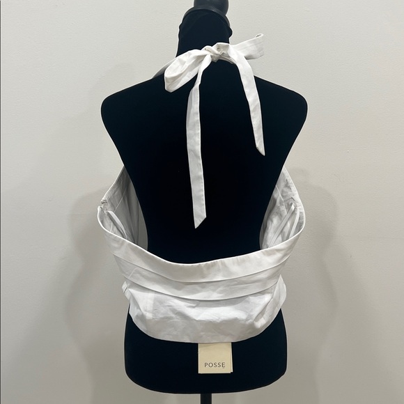 POSSE RUE HALTER TOP - Cream - Picture 7 of 12